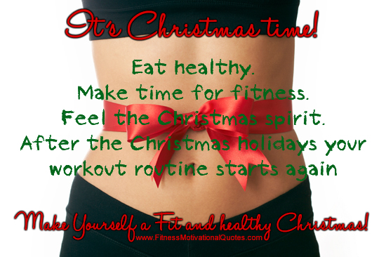 Christmas Fitness Quotes. QuotesGram