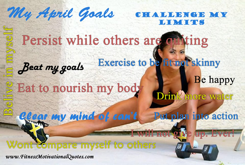my april fitness goals