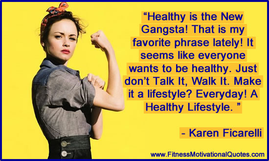 healthy is a new gangsta