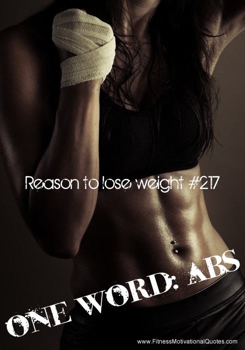 abs reason to lose weight