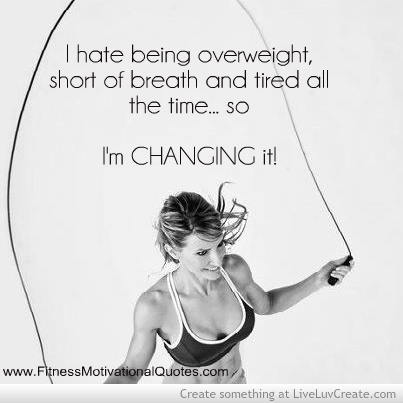 I hate being overweight