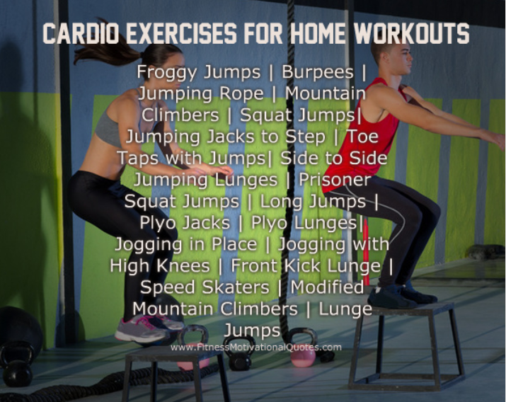 Cardio Exercises For Home Workouts