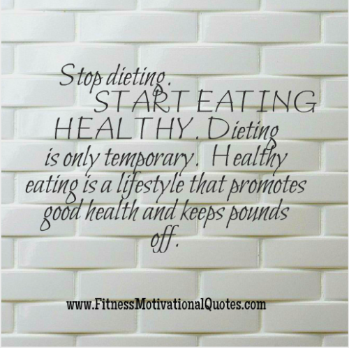 Don't Diet to Lose Weight
