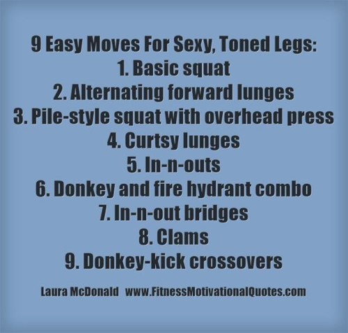 9 Easy Moves For Sexy, Toned Legs