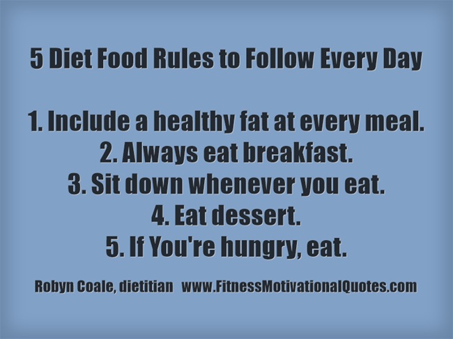 Here Are The 5 Food Rules To Follow Every Day
