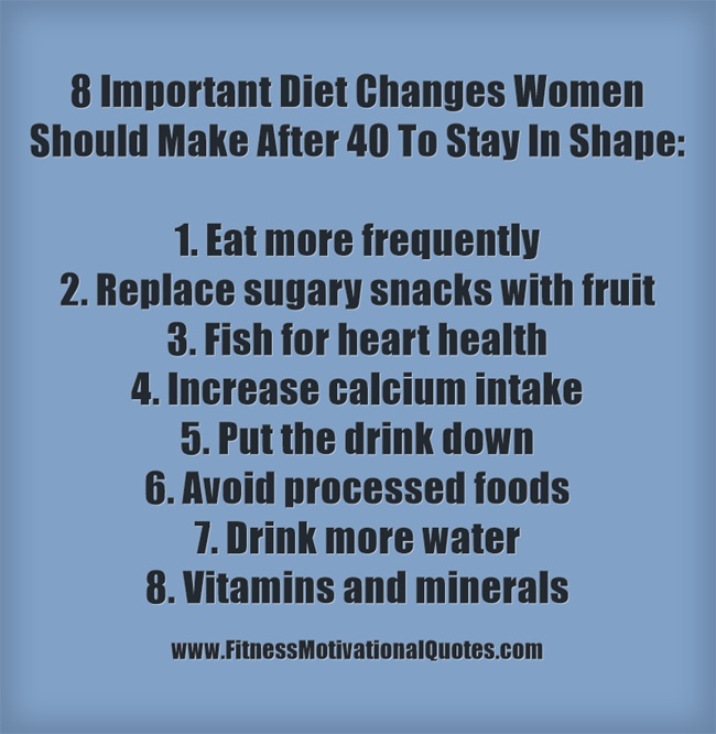 8 Important Diet Changes Women Should Make After 40 To Stay In Shape