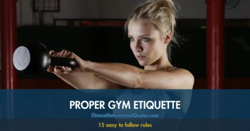 Proper Gym Etiquette