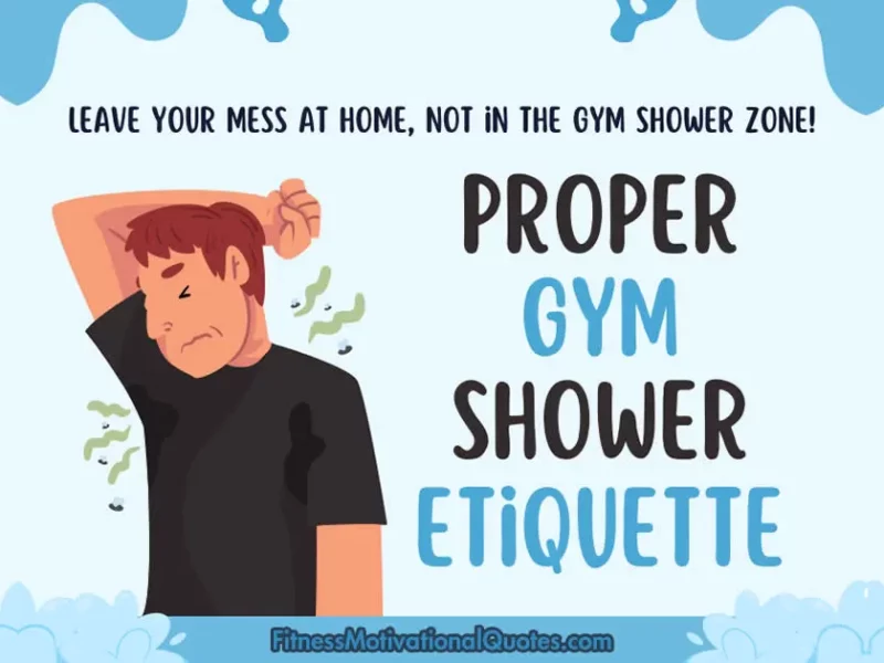 Gym shower etiquette
