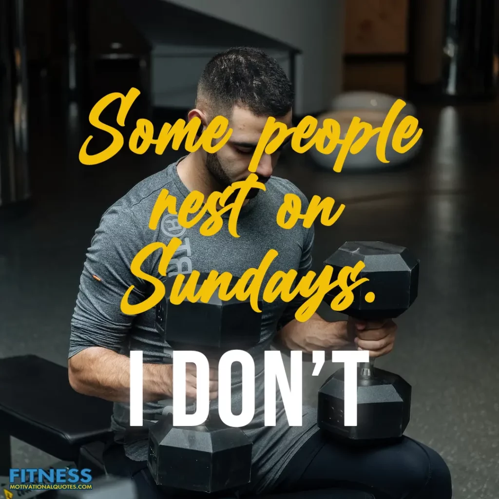 Some people rest on Sundays. I don’t