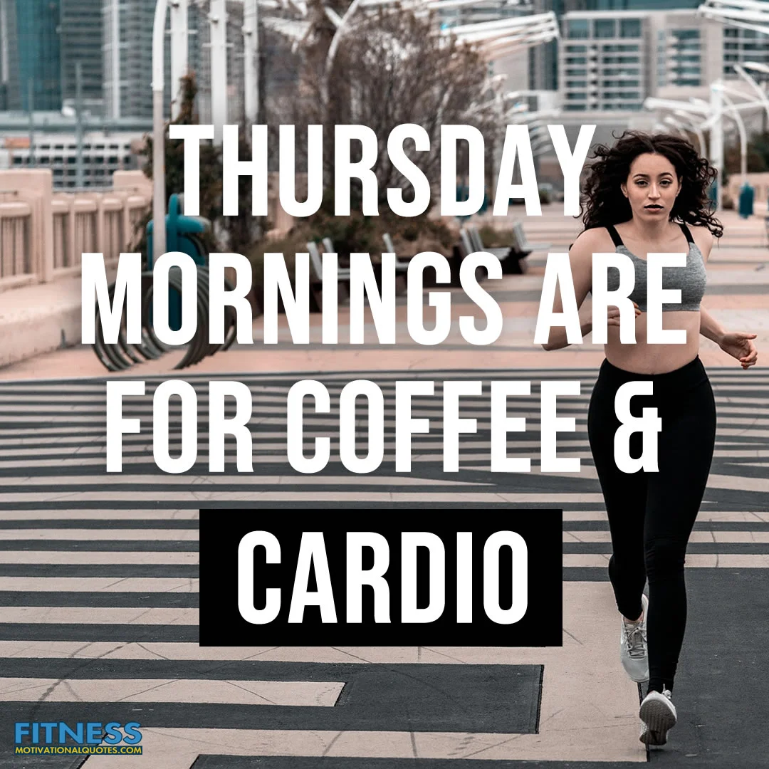 Thursday mornings are for coffee and cardio